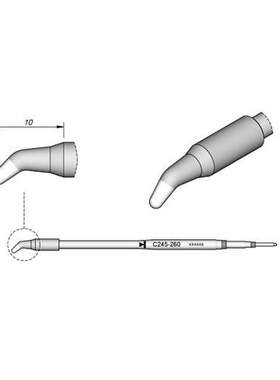 西班牙 JBC C245260 弯形烙铁头? 2 HT C245-260