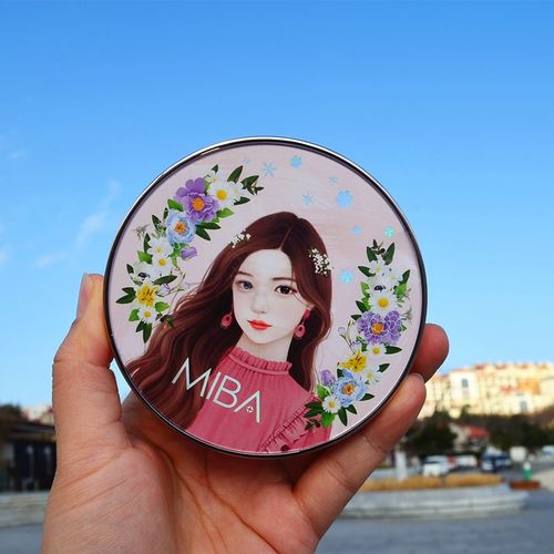 miba韩国不卡粉气垫霜霜洪真英