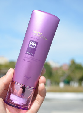 韩国 The Face Shop 菲诗小铺紫色清透BB霜保湿防晒遮瑕强裸妆好