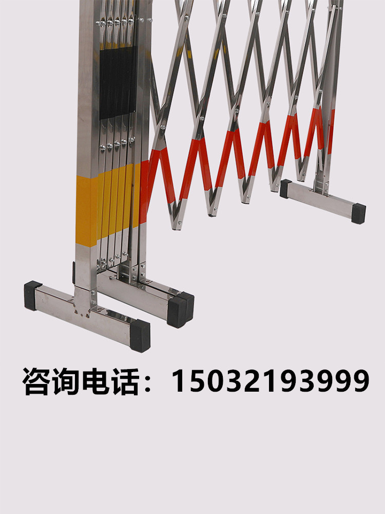 折叠施工围挡安全警示可移动伸缩围栏防护栏隔离栏栅栏工地不锈钢 包装 自立袋 原图主图