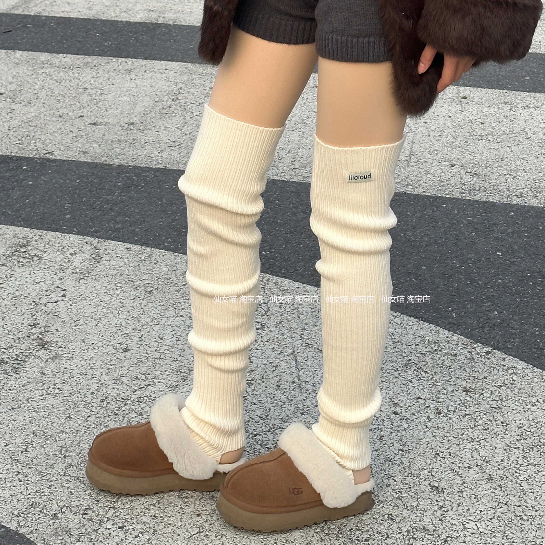 韩版百搭高克重针织踩脚堆堆袜套女保暖加厚加长过膝长筒显瘦腿套,女士内衣/男士内衣/家居服,长筒袜,淘宝优惠券,粉丝福利购,淘宝优惠卷