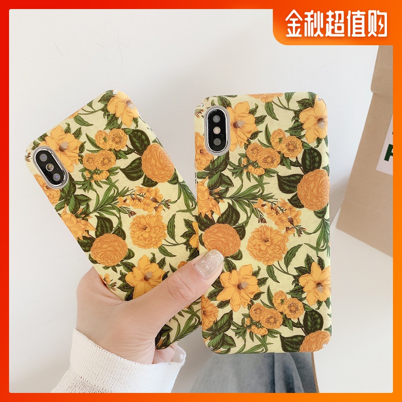 (用10元券)ins复古菊花OPPOR9手机壳R11Splus套r15梦境版全包硬R15x/k