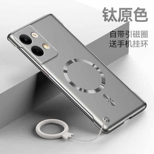 适用oppoReno9手机壳新款Reno9Pro磁吸无边框Reno9Pro+裸机感半包oppo防摔保护套PHM110超薄金属漆PGX110硬壳
