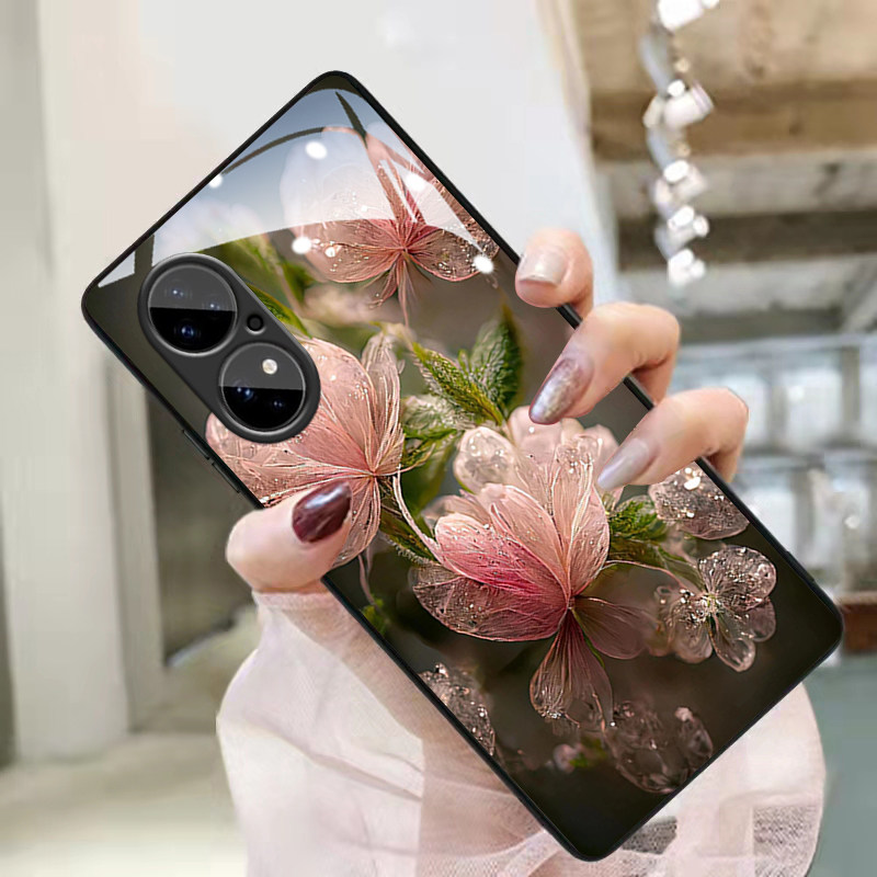 适用华为P40壳5pro粉色水