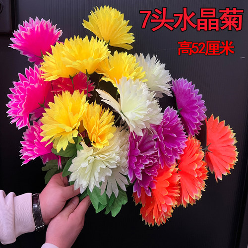 清明花水晶菊7头花束批发