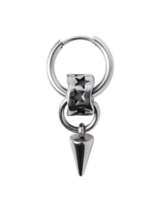 LOVEISWAR 原创朋克小众亚文化哥特重工星星耳环 铆钉星星耳环