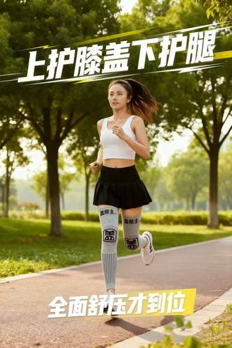 实体店肌秘盖帮主G5磁能发热男女保暖长款防滑护膝运动护膝腿套