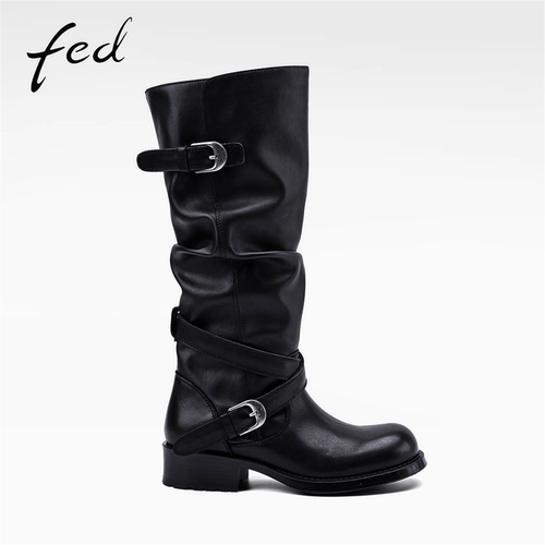 fed暮夜机车26秋冬真皮复