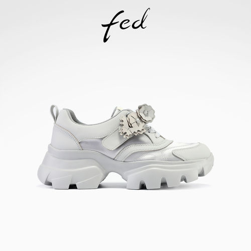 fed银色老爹鞋秋季新款女