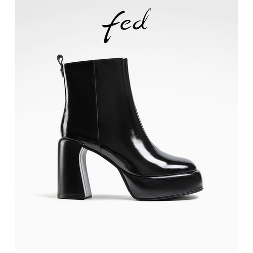 fed厚底时装靴女冬季新款