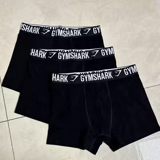 Three piece GYM Boxer briefs men's sports and leisure skin friendly elastic cotton flat corner underwear
