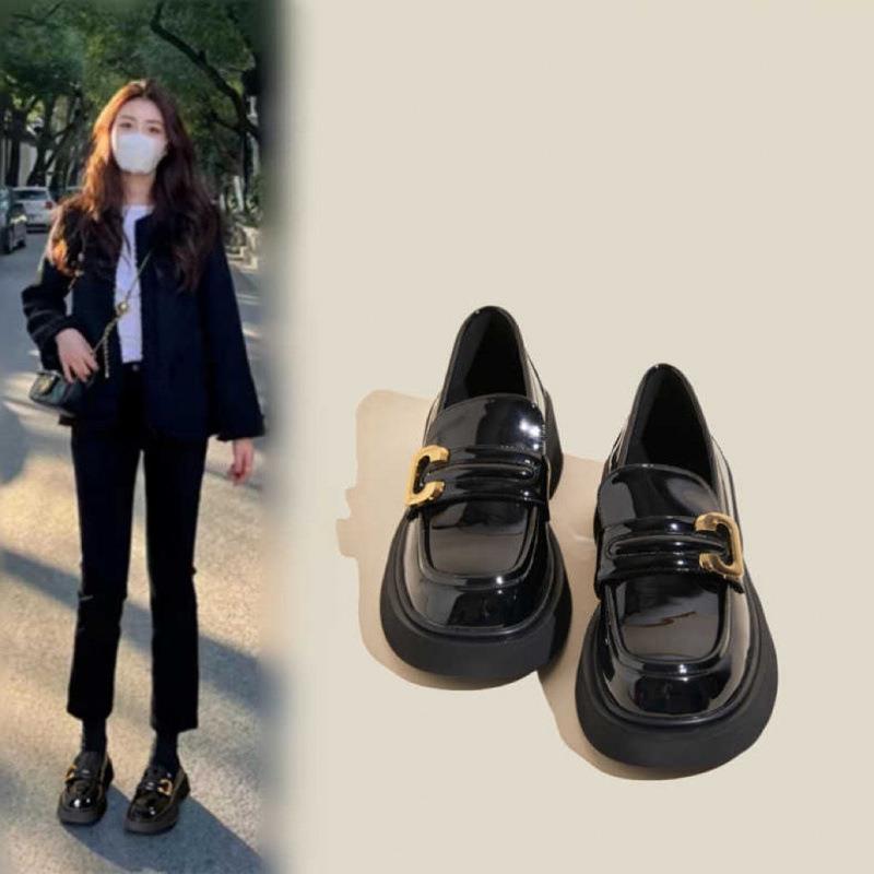 英伦风真皮小鞋女2025春秋