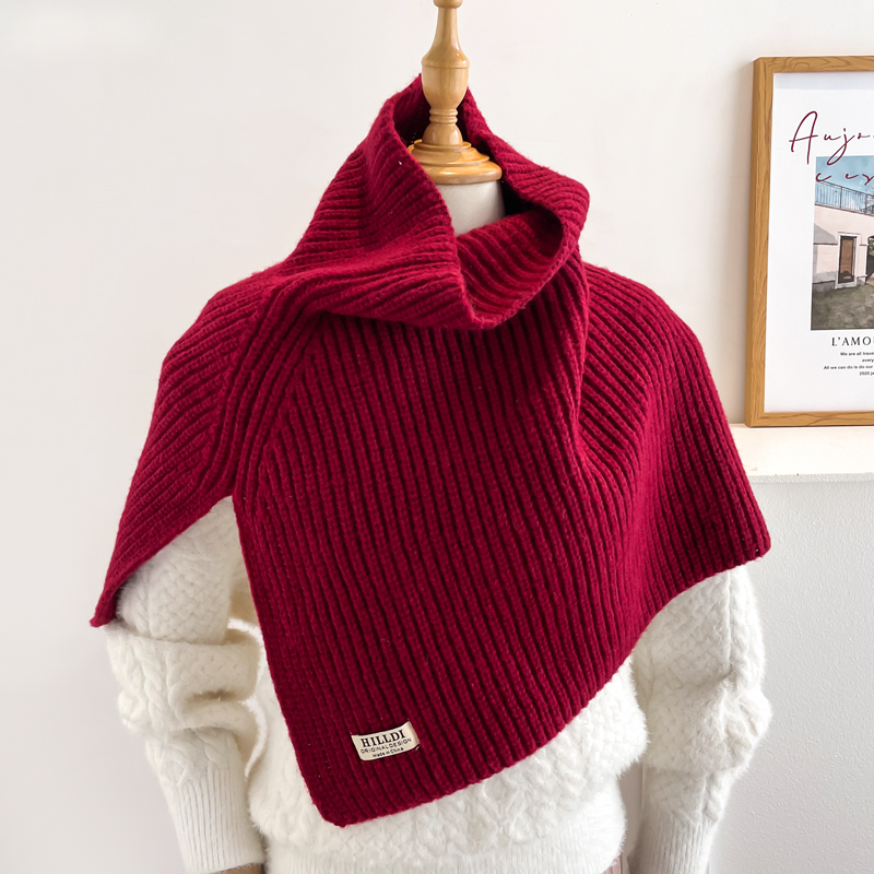 秋冬季加厚保暖女款披肩