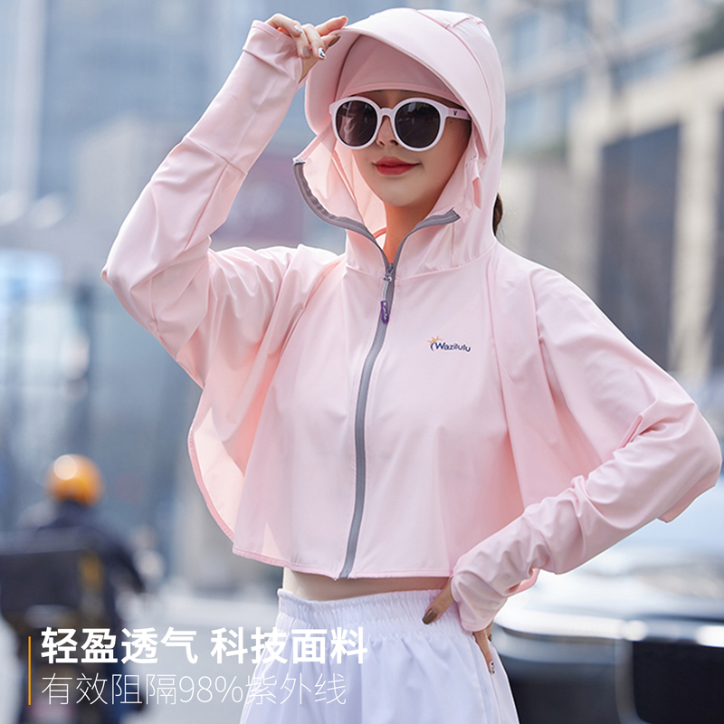 开车电动车神器夏季女防晒遮阳衣帽口罩全脸护颈脖子一体防紫外线