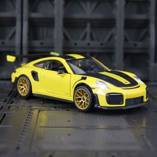 RS合金超级跑车模型汽车摆件收藏儿童礼物 32仿真保时捷911 GT2