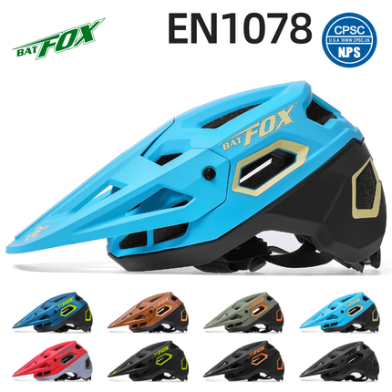 BAT FOX山地车自行车头盔速降越野半盔一体成型安全保护骑行装备
