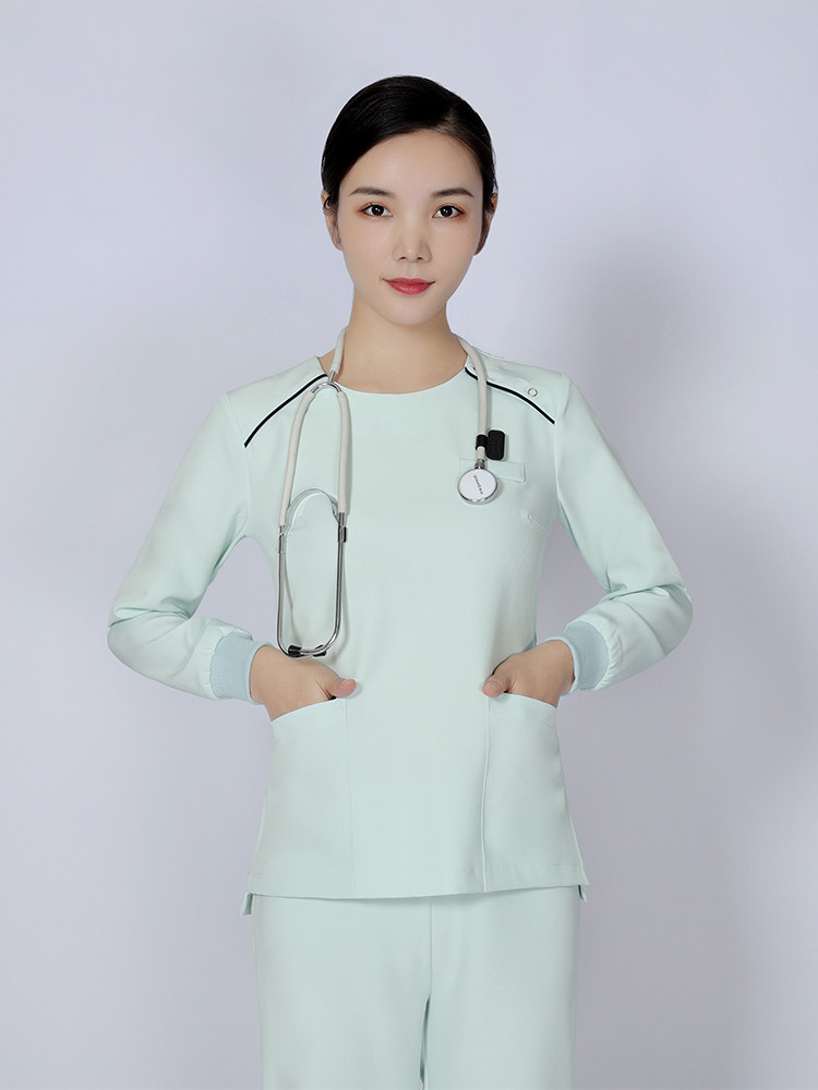 KOREAN-STYLE OPERATING ROOM CLOTHES ISOLATION HAND CLOTHES WOMENS LONG-SLEEVED BRUSH HAND CLOTHES BEAUTY ORAL BEAUTY PET DOCTOR UNIFORMS