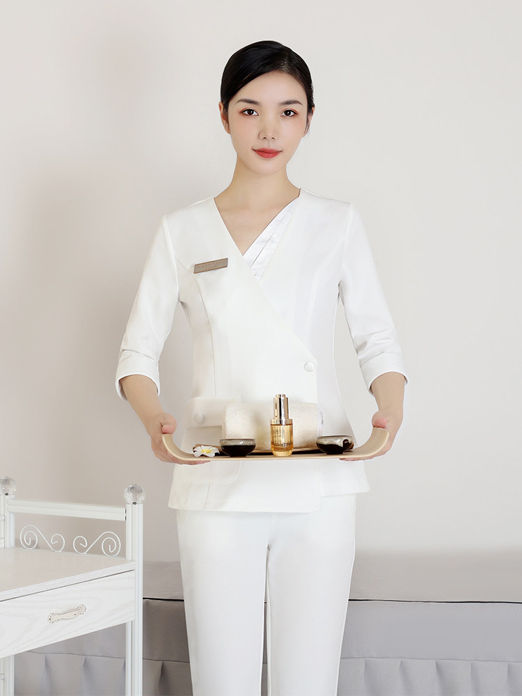 미용사 작업복 여성 한국식 새로운 미용실 피부 관리 클럽 수행자 족욕 기술자 정장