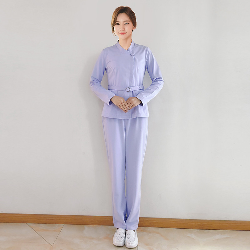 NEW KOREAN VERSION OF AUTUMN AND WINTER SPLIT SUIT HAND WASHING CLOTHES LONG SLEEVE ORAL DENTIST BEAUTY MOTHER AND CHILD CARE WORK CLOTHES