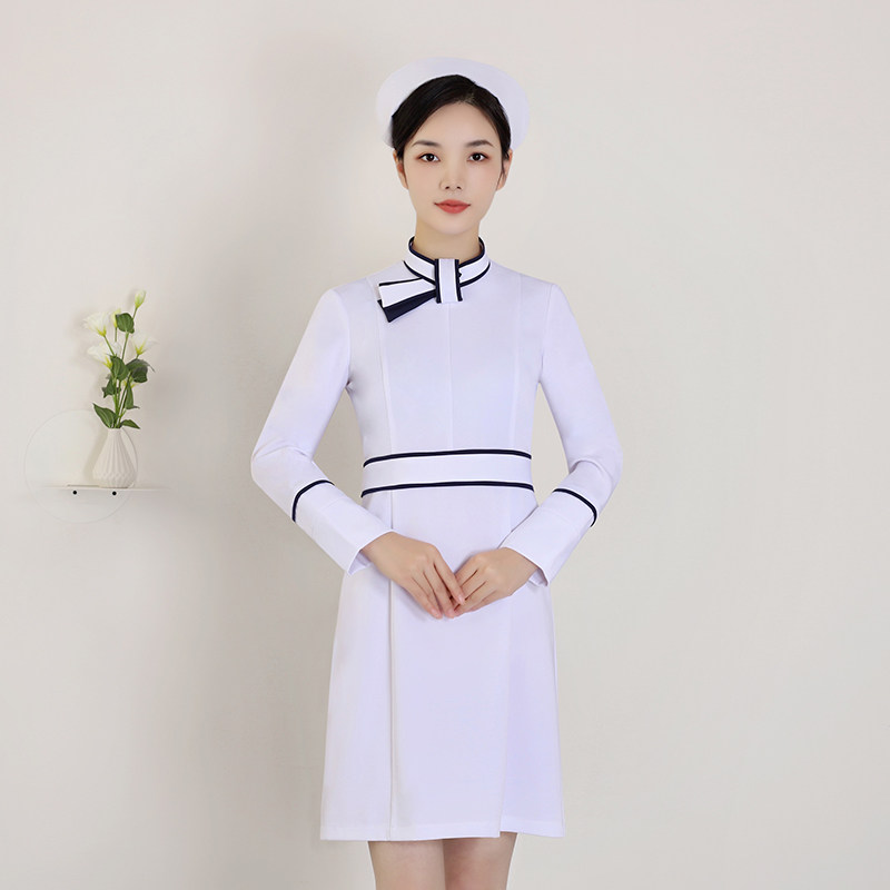2024 NEW DENTAL OUTPATIENT HOSPITAL NURSE UNIFORM BEAUTY SALON TECHNICIAN CONFINEMENT CENTER NURSE UNIFORM EMBROIDERED SKIRT