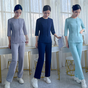 口腔门诊宠物医院护理师工作服女韩式医疗美容技师护士服分体套装