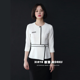 新款美容院美容师工作服皮肤管理护理师工作服spa养生技师服套装