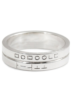 LFLM 精致女简约字母冷淡风气质优雅指环ins2025新款甜酷小众戒指