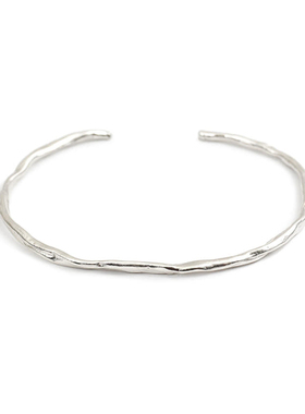 LFLM 极简风肌理不规则凹凸手环轻奢高级感开口百搭时尚手镯饰品