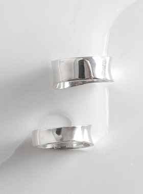 LFLM新款不规则宽面戒指女冷淡风开口指环小众个性极简时尚食指戒