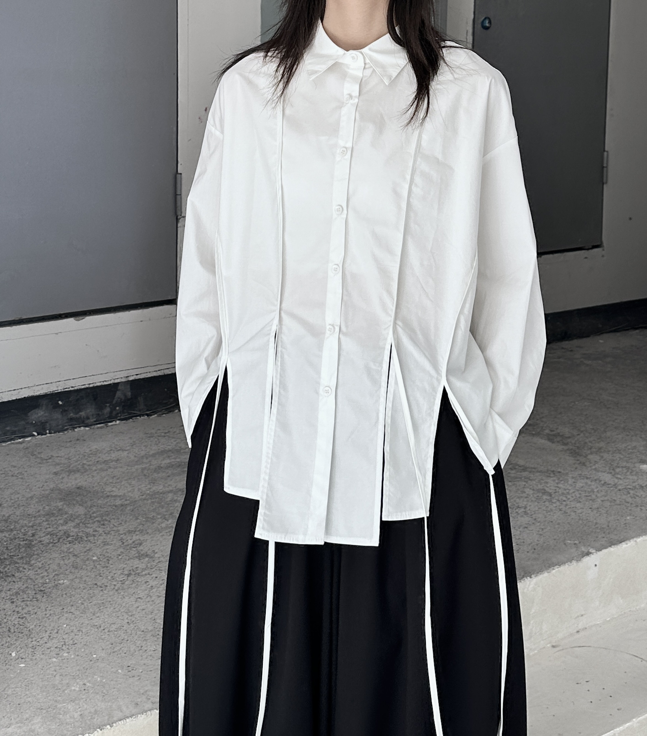 3067P70暗黑设计款衬衫女长袖,女装衬衫,钱塘801（原钱塘901）