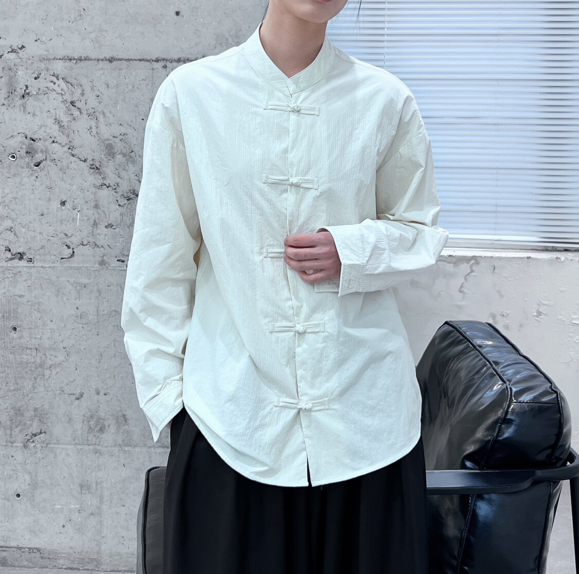 3061P70中式盘扣衬衫女长袖,女装衬衫,钱塘801（原钱塘901）