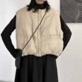 叁也自渡/风冬季南瓜羽绒服马甲女廓形保暖慵懒风外套潮，女装马甲，钱塘801（原钱塘901）