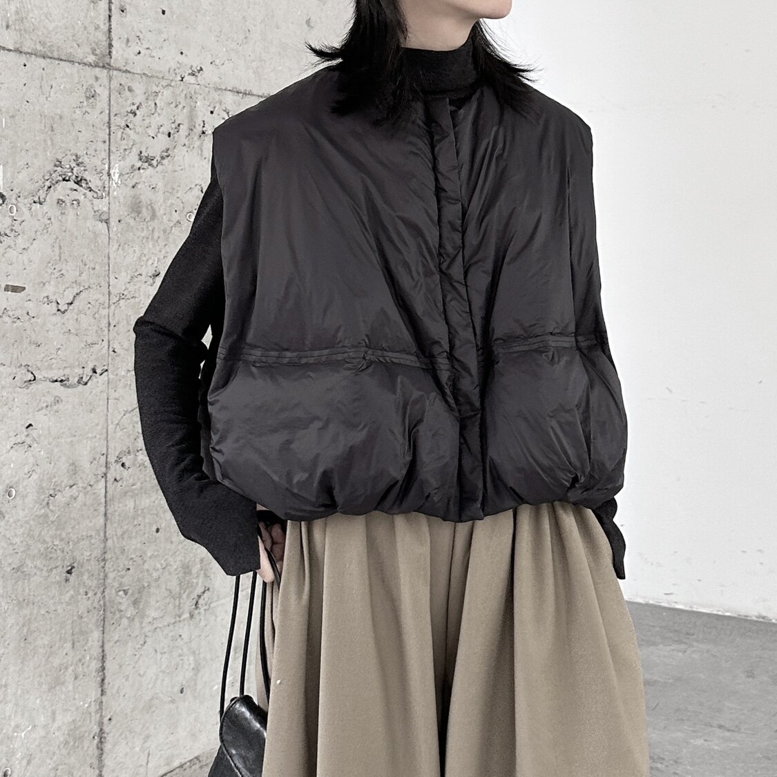 叁也自渡/风冬季南瓜羽绒服马甲女廓形保暖慵懒风外套潮,女装马甲,钱塘801（原钱塘901）