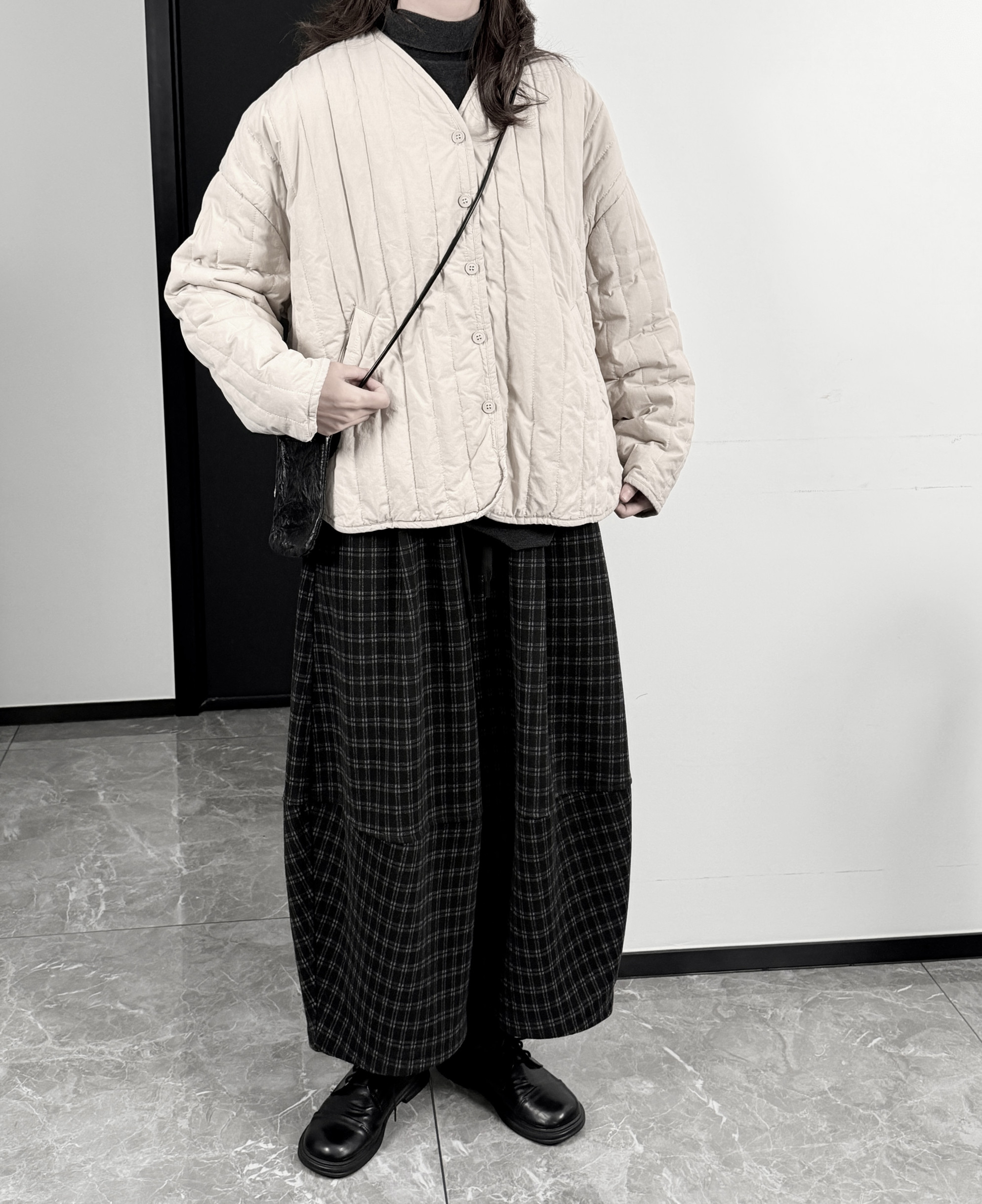 7143P107棉服女坑条加厚保暖潮了,女装棉衣/棉服,钱塘801（原钱塘901）