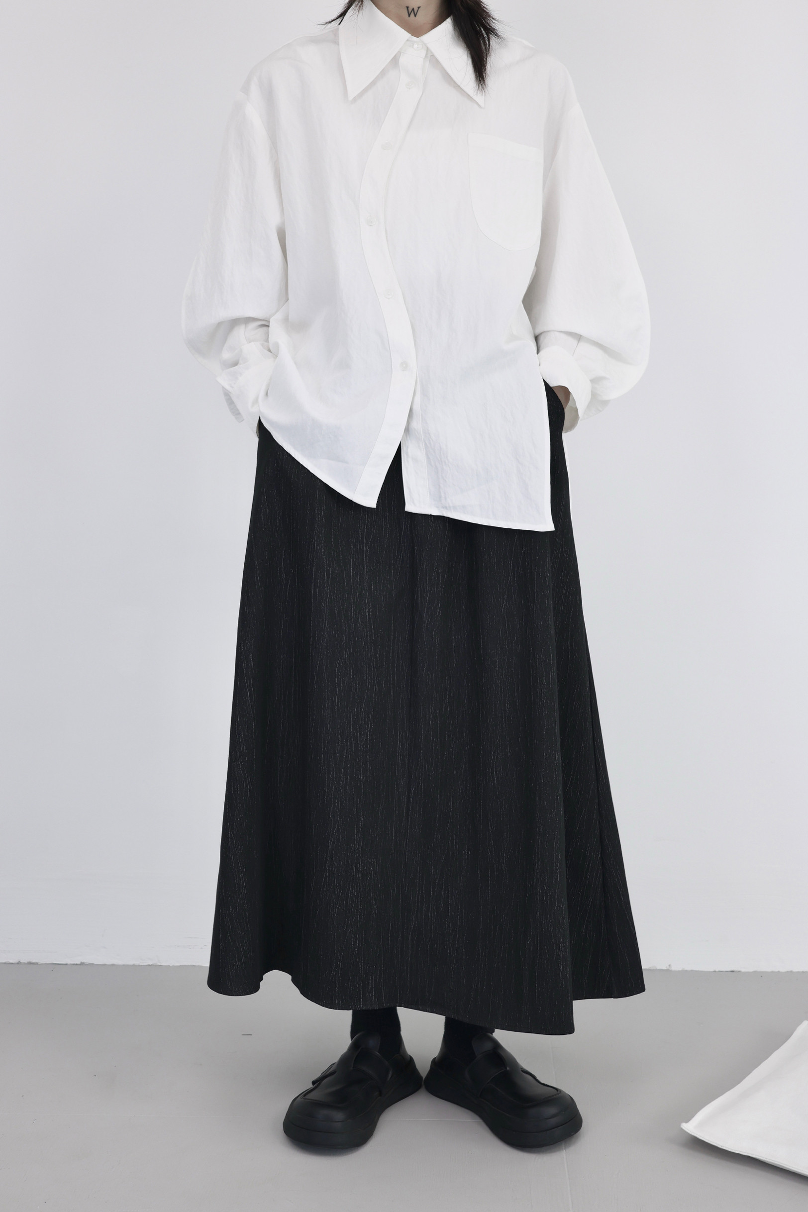 91876-1P休闲半身裙女宽松显瘦,女装半身裙,钱塘801（原钱塘901）