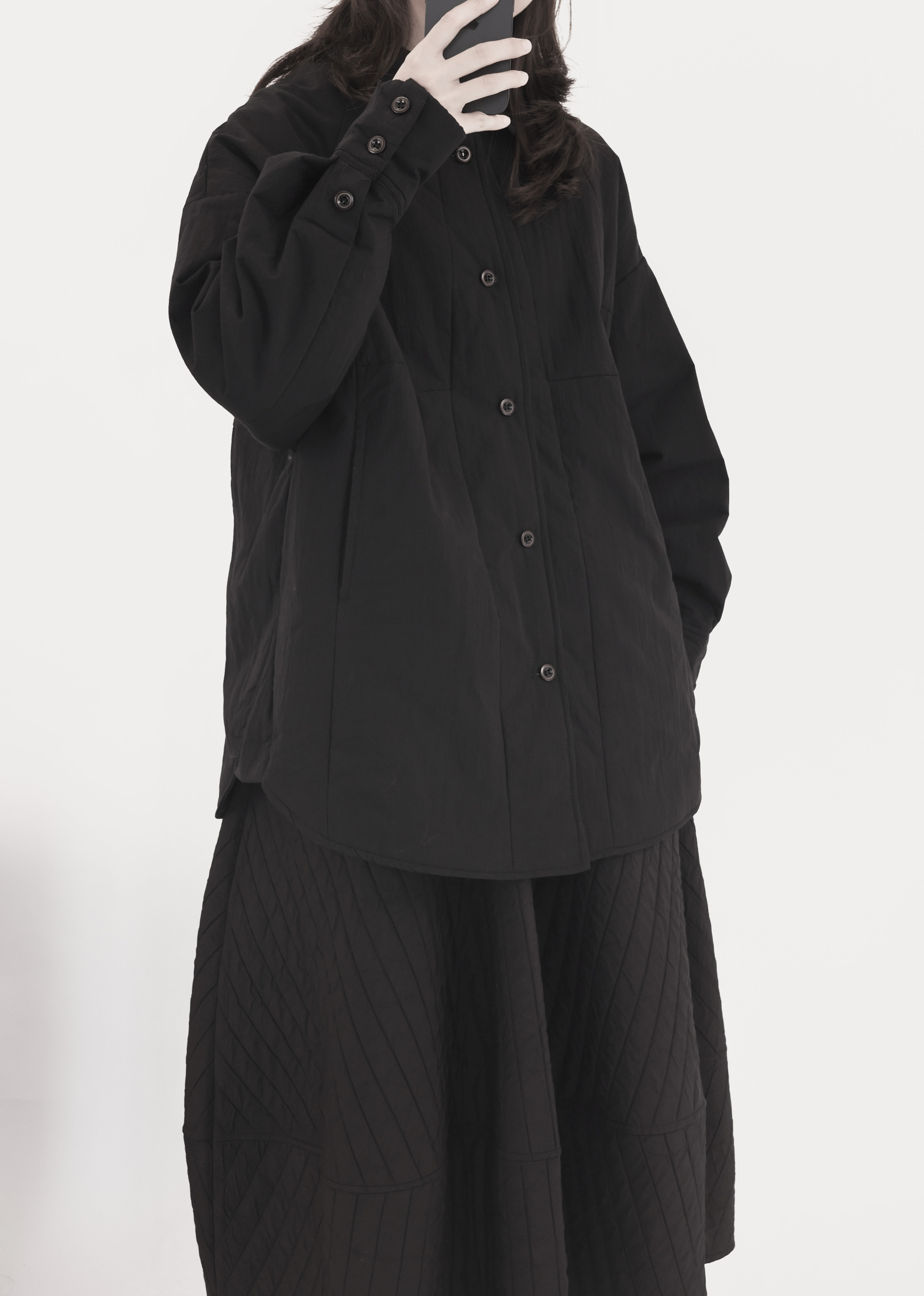 11560P129夹棉衬衫女秋冬加厚日系棉服,女装棉衣/棉服,钱塘801（原钱塘901）