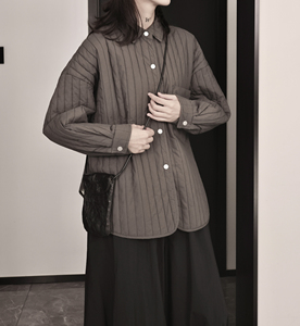 94455P129棉服衬衫女冬季加厚图片
