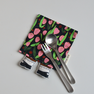 郁金香杯垫 腿腿杯垫 原创手工咖啡杯垫 复古ins花纹杯垫少女