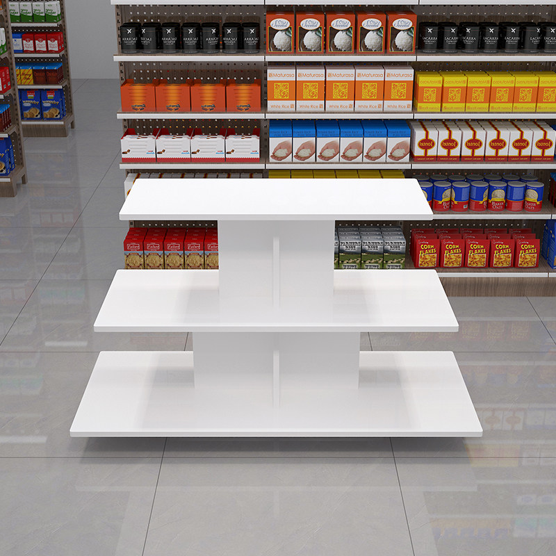 长方形中岛展示架超市堆头母婴店中岛展示柜商品陈列展示架