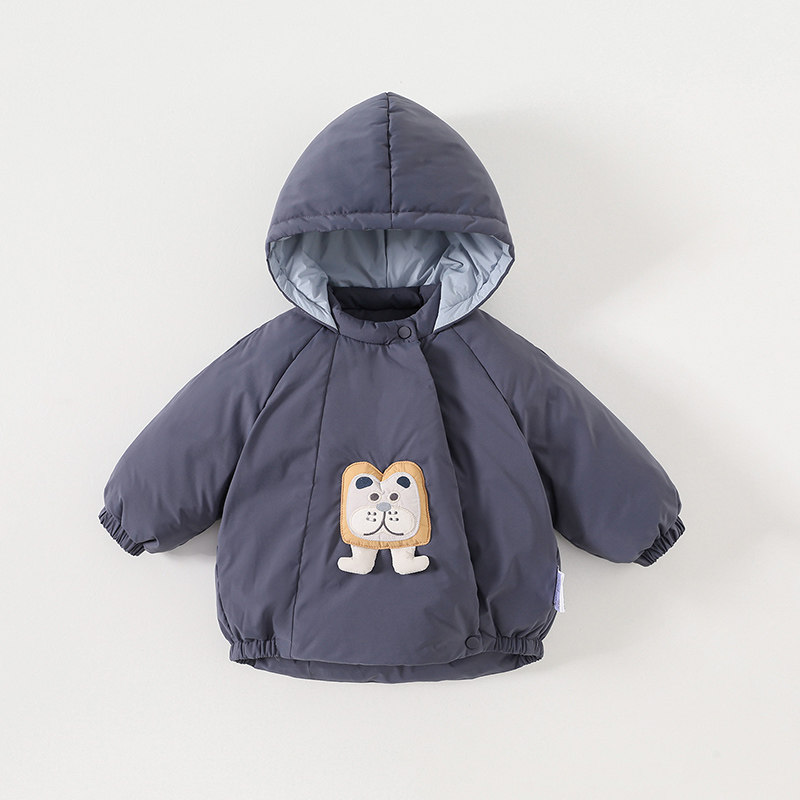 拼色可爱婴幼儿羽绒服女宝宝
