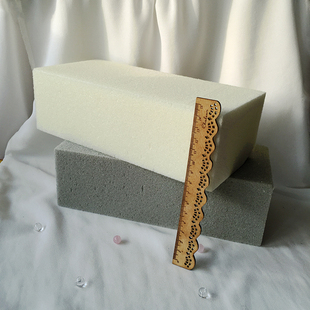 高密度干花泥白色灰色海绵永生花插花软装布置泡沫板diy不可泡水