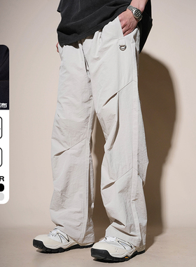 LOADMIND美式高街工装裤子男休闲直筒伞兵长裤冲锋速干登山机能潮