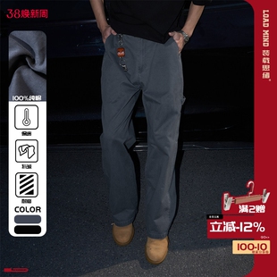 LOADMIND美式复古伐木帆布B11工装裤宽松阔腿直筒休闲长裤子男潮