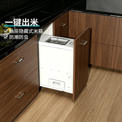 米箱家用橱柜米桶嵌入厨房储米箱