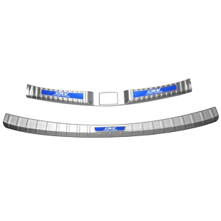 专用于本田CRV后尾门护板改装配件不锈钢后杠装饰贴后备箱门槛条