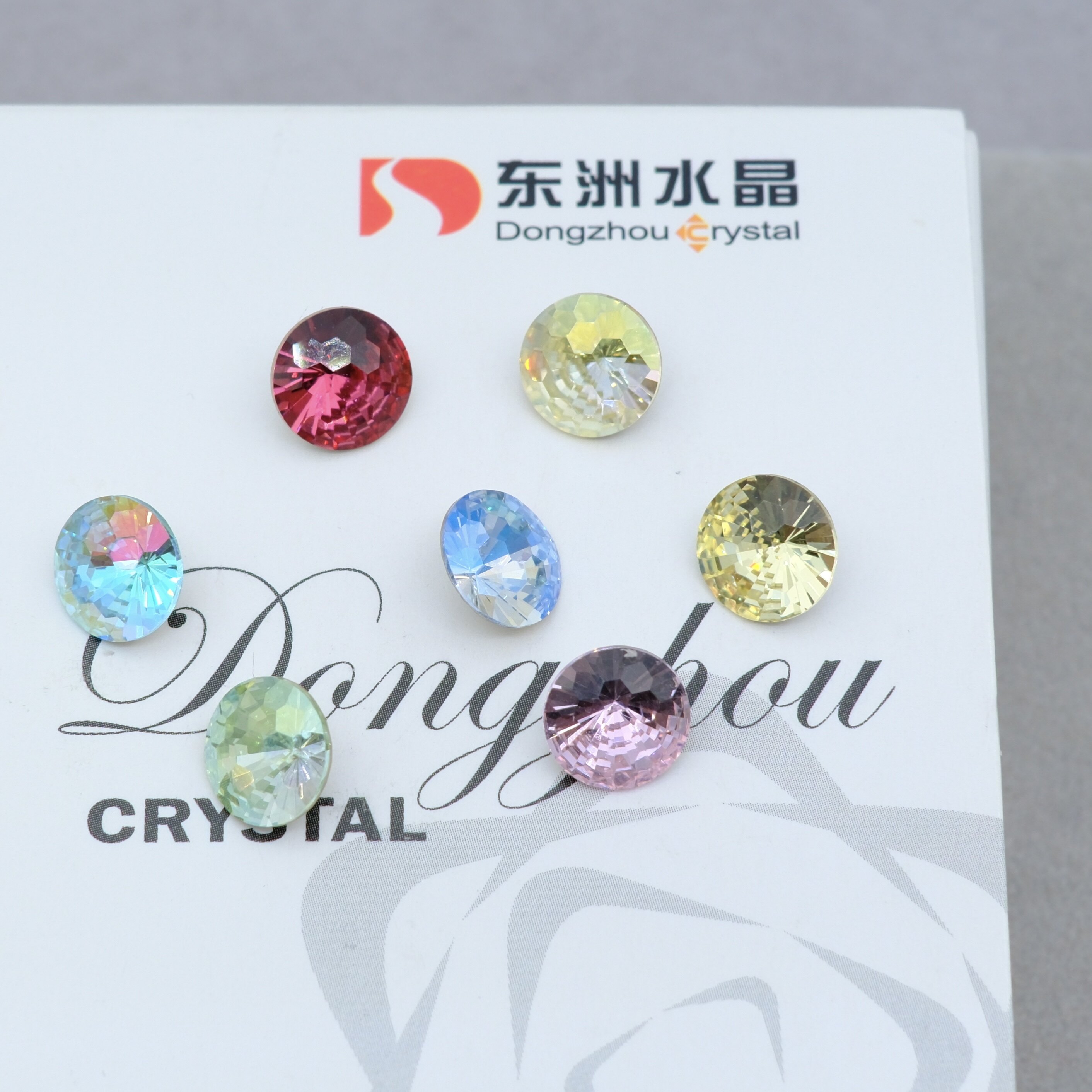 东洲水晶3451菊花切尖圆8mm耳钉耳钻DIY单颗美甲月光彩钻球