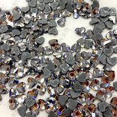 爱心钻进口平底华子进口烫钻2808桃心烫底异型钻闪亮DIY服装 补钻