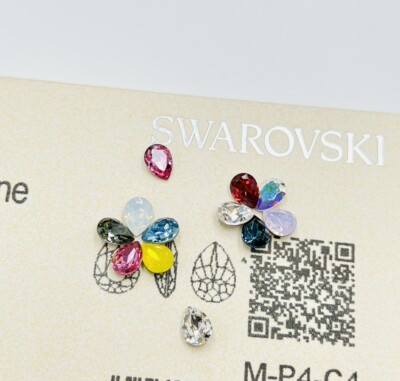 施华花式石4320胖水滴6x4mm