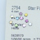 施华烫底2754圆角星4mmDIY美甲饰品配饰奢华五角星拉丁舞鞋 婚纱