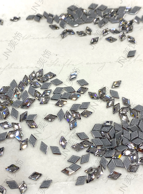施家华子美甲进口平底烫钻2773小小菱烫底异型钻超闪亮DIY服装饰